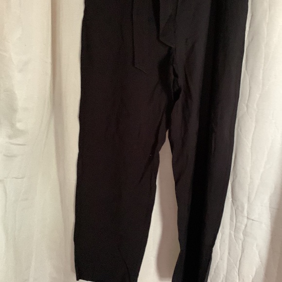 Mariella Rosati Made In Italy Viscose Polyester Black Pants 44 - Picture 3 of 7